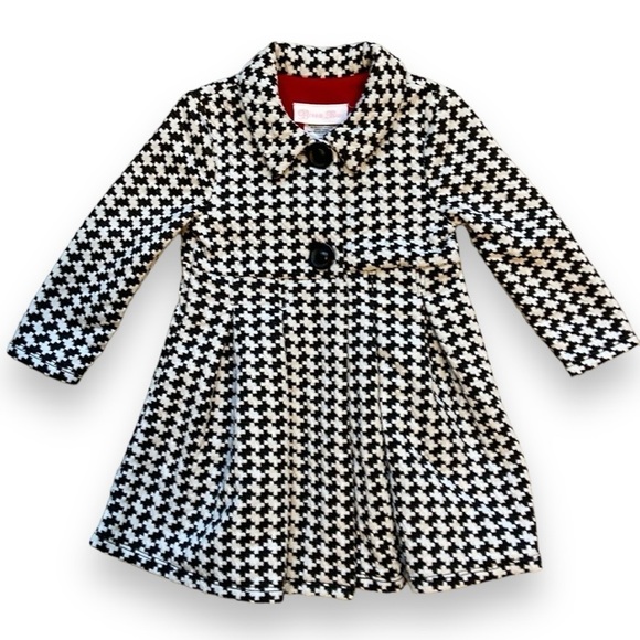 Bonnie Baby Other - Bonnie Baby Coat Knit Houndstooth Black and White Size 18M